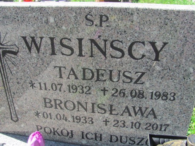 Bronisława Wisińska 1933 Szklarska Poręba - Grobonet - Wyszukiwarka osób pochowanych