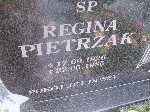 Regina PIETRZAK 1926 Szklarska Poręba - Grobonet - Wyszukiwarka osób pochowanych