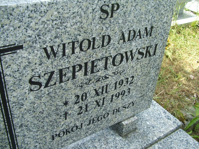 WITOLD ADAM SZEPIETOWSKI 1932 Szklarska Poręba - Grobonet - Wyszukiwarka osób pochowanych