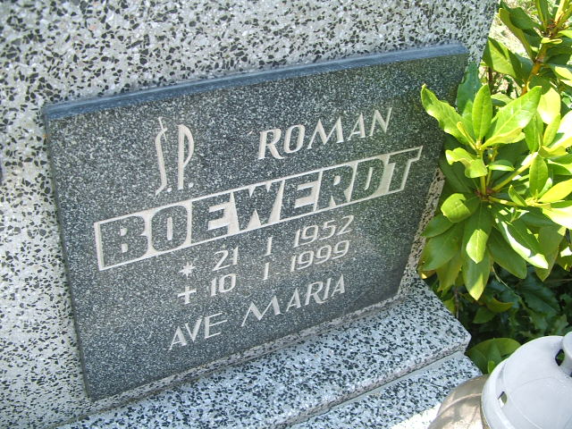 Roman BOEWERDT 1952 Szklarska Poręba - Grobonet - Wyszukiwarka osób pochowanych