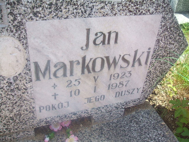 Jan MARKOWSKI 1923 Szklarska Poręba - Grobonet - Wyszukiwarka osób pochowanych