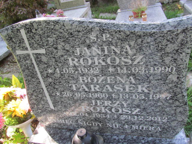Janina ROKOSZ 1932 Szklarska Poręba - Grobonet - Wyszukiwarka osób pochowanych