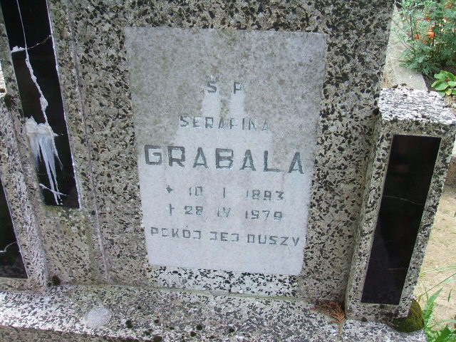 Serafina GRABALA 1889 Szklarska Poręba - Grobonet - Wyszukiwarka osób pochowanych