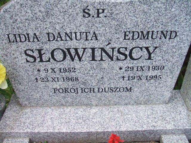 Danuta Lidia SŁOWIŃSKA 1952 Szklarska Poręba - Grobonet - Wyszukiwarka osób pochowanych