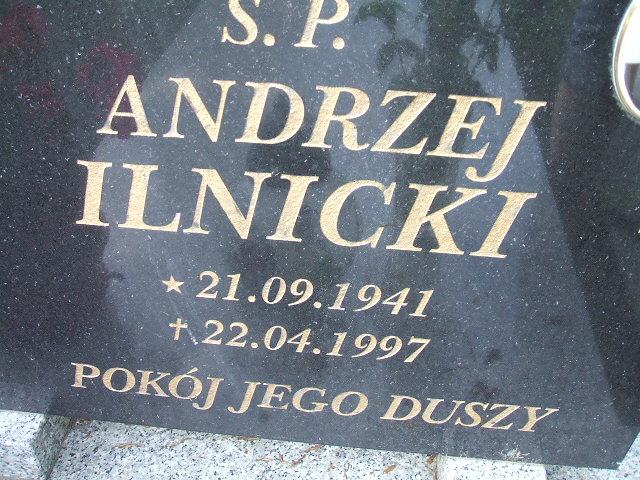 Andrzej ILNICKI 1941 Szklarska Poręba - Grobonet - Wyszukiwarka osób pochowanych