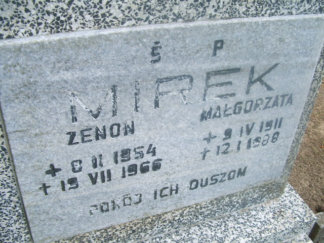 Małgorzata MIREK 1911 Szklarska Poręba - Grobonet - Wyszukiwarka osób pochowanych