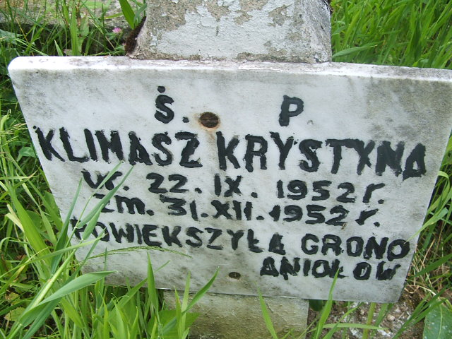 Krystyna Maria KLIMASZ 1952 Szklarska Poręba - Grobonet - Wyszukiwarka osób pochowanych