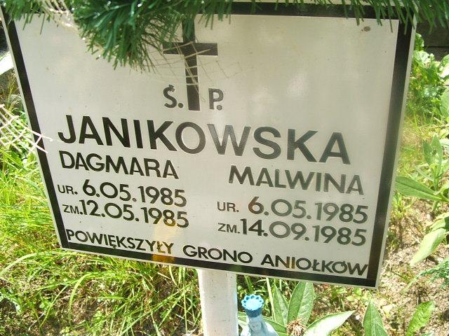 Dagmara Ewa JANIKOWSKA 1985 Szklarska Poręba - Grobonet - Wyszukiwarka osób pochowanych