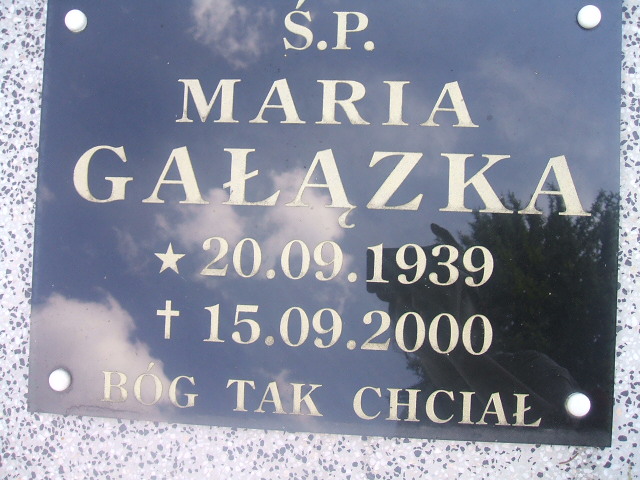 Małgorzata Gałązka 1962 Szklarska Poręba - Grobonet - Wyszukiwarka osób pochowanych
